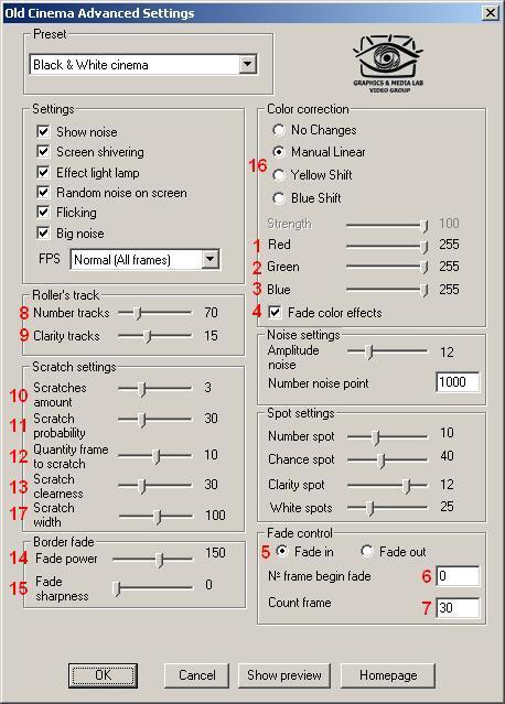 MSU Old Cinema 2.0 VirtualDub plugin Screenshot